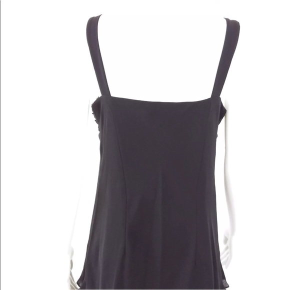 SL Fashions Dress Black Beaded Ruffle Tiered NWOT - Picture 6 of 8